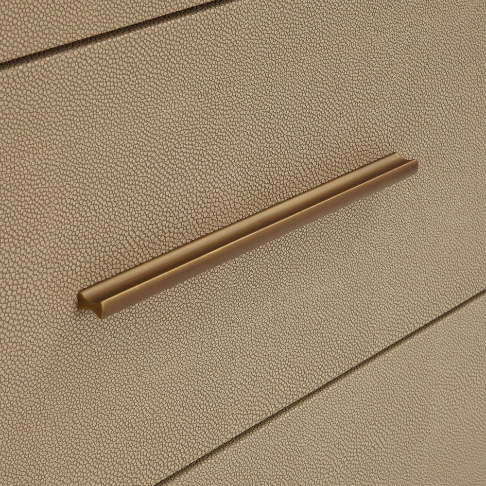 Richmond Shagreen Five Drawer Large Chest - Image 9